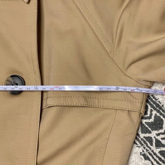 Club Monaco Camel Classic Trench Coat jacket XS - Picture 8 of 9